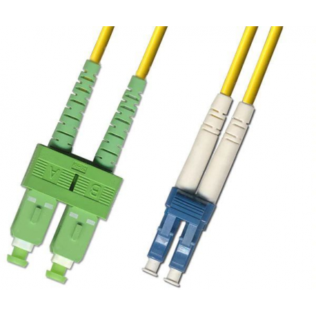 MicroConnect - Network cable - SC/APC single-mode (M) to LC/UPC single-mode (M) - 3 m - fibre optic - 9 / 125 micron - OS1 - yellow - 0