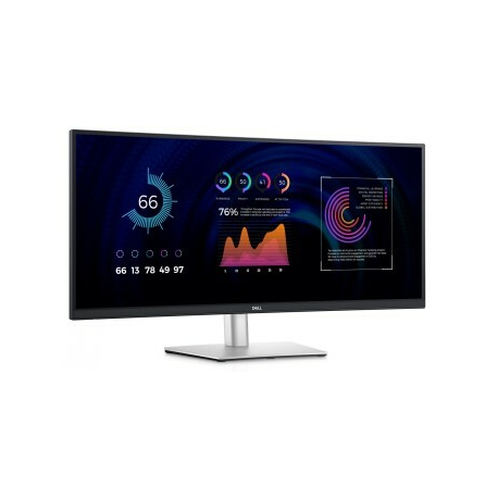 Dell P3424WE - LED monitor - curved - 34" (34.14" viewable) - 3440 x 1440 WQHD @ 60 Hz - IPS - 300 cd / m² - 1000:1 - 5 ms - HDMI, DisplayPort - with 3 years Limited Hardware Warranty with Advanced Exchange Service and Premium Panel Exchange - 0