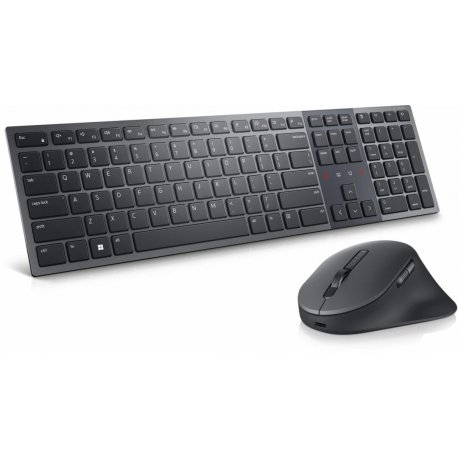 Dell Premier KM900 - Keyboard and mouse set - collaboration - backlit - wireless - 2.4 GHz, Bluetooth 5.1 - QWERTY - Pan Nordic - graphite - with 3 years NBD Advance Exchange - 0
