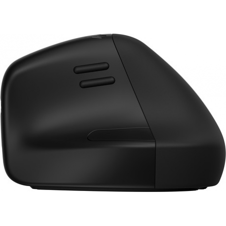 HP 925 - Vertical mouse - ergonomic - 6 buttons - wireless - 2.4 GHz, Bluetooth 5.3 - USB wireless receiver - black - 100% paper-based packaging - 3
