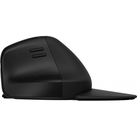 HP 925 - Vertical mouse - ergonomic - 6 buttons - wireless - 2.4 GHz, Bluetooth 5.3 - USB wireless receiver - black - 100% paper-based packaging - 8