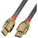 Lindy Gold Line - HDMI cable with Ethernet - HDMI male to HDMI male - 1 m - triple shielded - grey - 4K support