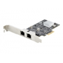 StarTech.com 2-Port 2.5Gbps NBASE-T PCIe Network Card, Intel I225-V, Dual-Port Computer Network Card, Multi-Gigabit NIC, PCI Express Server LAN Card, Desktop Ethernet Interface - Network adapter - PCIe 2.0 x2 low profile - 10M / 100M / 1G / 2.5 Gigabit Ethernet x 2 - black