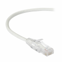 Black Box Slim-Net - Patch cable - RJ-45 (M) to RJ-45 (M) - 3 m - UTP - CAT 6 - booted, molded, stranded - white
