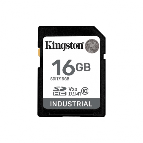 Kingston Industrial - Flash memory card - 16 GB - A1 / Video Class V30 / UHS-I U3 / Class10 - microSDHC UHS-I - 0