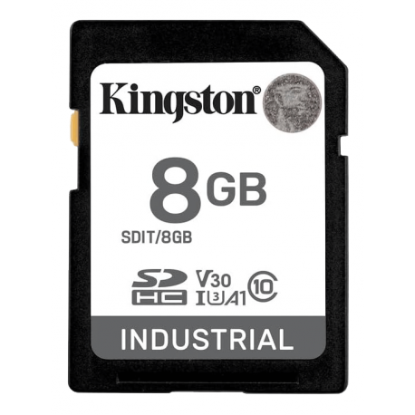 Kingston Industrial - Flash memory card - 8 GB - A1 / Video Class V30 / UHS-I U3 / Class10 - microSDHC UHS-I - 0