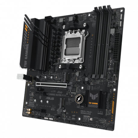 ASUS TUF GAMING A620M-PLUS - Motherboard - micro ATX - Socket AM5 - AMD A620 Chipset - USB 3.1 Gen 1, USB-C 3.2 Gen 1 - 2.5 Gigabit LAN - onboard graphics (CPU required) - HD Audio (8-channel) - 9