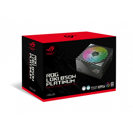 ASUS ROG Loki SFX-L Platinum - Power supply (internal) - ATX 3.0 / SFX-L - 80 PLUS Platinum - AC 100-240 V - 850 Watt - 24