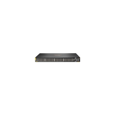 HPE Aruba 6200M 48G Class4 PoE 4SFP+ Switch - Switch - Max. Stacking Distance 10 kms - L3 - Managed - 48 x 10 / 100 / 1000 (PoE+) + 4 x 1 Gigabit  /  10 Gigabit SFP+ (uplink  /  stacking) - front and side to back - rack-mountable - PoE+ (1440 W) - BTO - 2