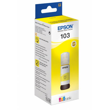 Epson 103 - 65 ml - yellow - original - ink refill - for EcoTank L3150, L3151, L5190 - 2