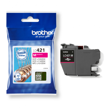 Brother LC424M - Magenta - original - ink cartridge - for Brother DCP-J1200W - 4