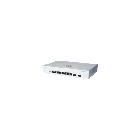 Cisco Business 220 Series CBS220-8T-E-2G - Switch - smart - 8 x 10 / 100 / 1000 + 2 x Gigabit SFP (uplink) - rack-mountable - 3
