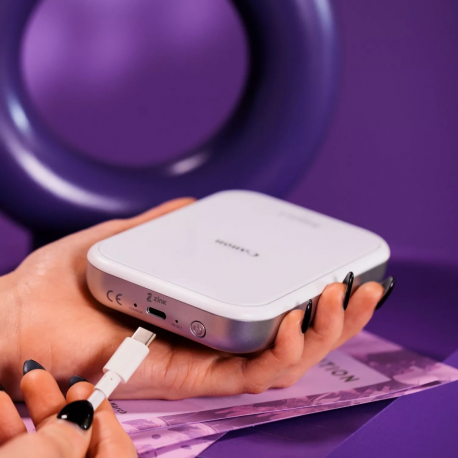 Canon Zoemini 2 - Printer - colour - zink - 50.8 x 76.2 mm - 313 x 500 dpi - up to 0.83 min/page (mono) / up to 0.83 min/page (colour) - capacity: 10 sheets - Bluetooth 5.0 - white - 17