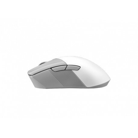 ASUS ROG Gladius III Wireless AimPoint - Mouse - right-handed - optical - 6 buttons - wireless, wired - USB, 2.4 GHz, Bluetooth 5.1 LE - moonlight white - 7