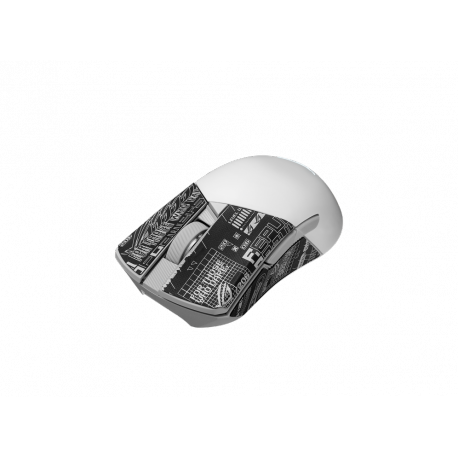 ASUS ROG Gladius III Wireless AimPoint - Mouse - right-handed - optical - 6 buttons - wireless, wired - USB, 2.4 GHz, Bluetooth 5.1 LE - moonlight white - 9