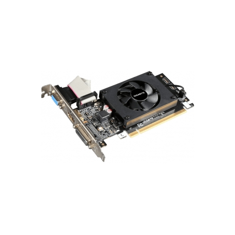 Gigabyte GV-N710D3-2GL - Graphics card - GF GT 710 - 2 GB DDR3 - PCIe 2.0 x8 low profile - DVI, D-Sub, HDMI - 10