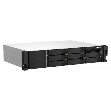 QNAP TS-864eU-RP - NAS server - 8 bays - rack-mountable - SATA 6Gb / s - RAID 0, 1, 5, 6, 10, 50, JBOD, 60 - RAM 8 GB - Gigabit Ethernet / 2.5 Gigabit Ethernet - iSCSI support - 2U - 5