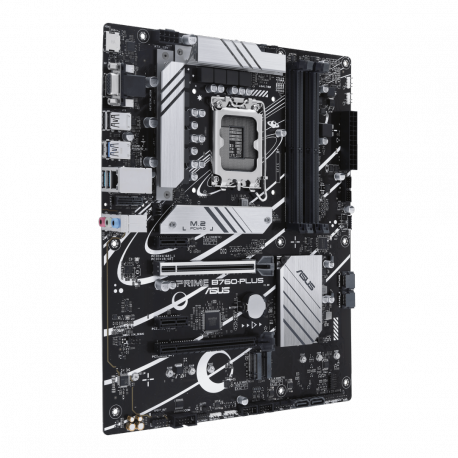 ASUS PRIME B760-PLUS - Motherboard - ATX - LGA1700 Socket - B760 Chipset - USB 3.2 Gen 1, USB 3.2 Gen 2, USB4, USB-C 3.2 Gen 2x2, USB-C 3.2 Gen 1 - 2.5 Gigabit LAN - onboard graphics (CPU required) - HD Audio (8-channel) - 6
