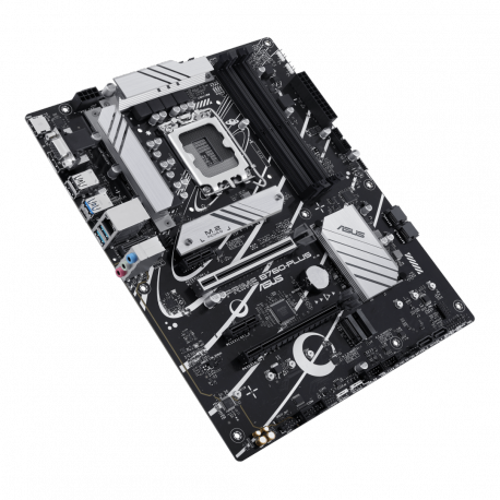 ASUS PRIME B760-PLUS - Motherboard - ATX - LGA1700 Socket - B760 Chipset - USB 3.2 Gen 1, USB 3.2 Gen 2, USB4, USB-C 3.2 Gen 2x2, USB-C 3.2 Gen 1 - 2.5 Gigabit LAN - onboard graphics (CPU required) - HD Audio (8-channel) - 8