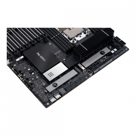 ASUS PRO WS W790E-SAGE SE - Motherboard - SSI EEB - LGA4677 Socket-E - W790 Chipset - USB 3.2 Gen 1, USB 3.2 Gen 2x2, USB-C 3.2 Gen2, USB-C 3.2 Gen 2x2 - 10 Gigabit LAN, Gigabit LAN - HD Audio (8-channel) - 31