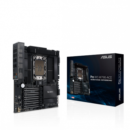 ASUS PRO WS W790-ACE - Motherboard - SSI CEB - LGA4677 Socket-E - W790 Chipset - 10 Gigabit LAN, 2.5 Gigabit LAN - HD Audio (8-channel) - 21