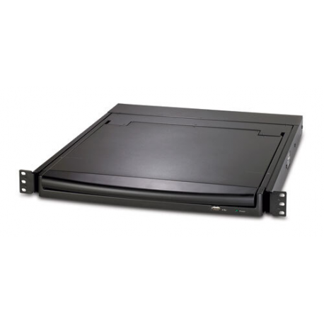 APC LCD Console - KVM console - 17" - rack-mountable - 1280 x 1024 @ 75 Hz - black - 1U - for P / N: AR3103, AR3103SP, AR3106SP, SRT1000RMXLI, SRT1000RMXLI-NC, SRT5KRMXLW-TW - 3