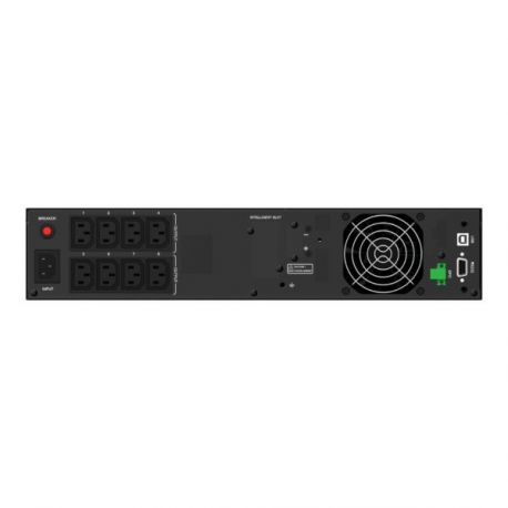 PowerWalker VI 2000 RLP - UPS - 1800 Watt - 2000 VA - 9 Ah - RS-232, USB - output connectors: 8 - 2U - 5