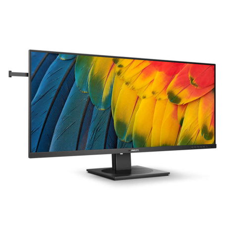 Philips - 5000 Series - LED monitor - USB - 40" (39.53" viewable) - 3440 x 1440 WQHD @ 120 Hz - IPS - 500 cd / m² - 1200:1 - DisplayHDR 400 - 4 ms - HDMI, DisplayPort, USB-C - speakers - black - 7