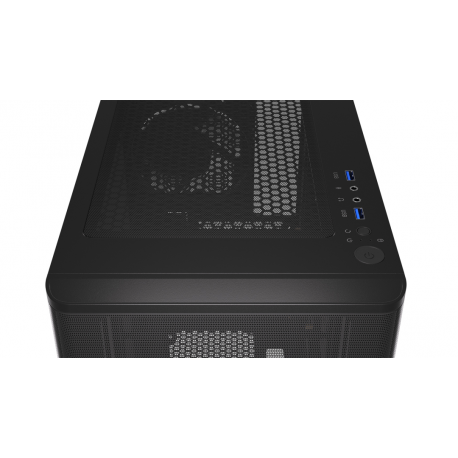 Endorfy Ventum 200 Solid - PC case - ATX - no power supply (ATX) - black - USB / Audio - 14