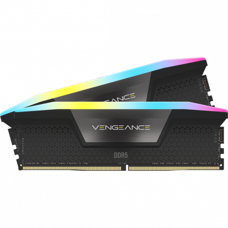 CORSAIR Vengeance RGB - DDR5 - kit - 96 GB: 2 x 48 GB - DIMM 288-pin - 5200 MHz / PC5-41600 - CL38 - 1.25 V - black - 3