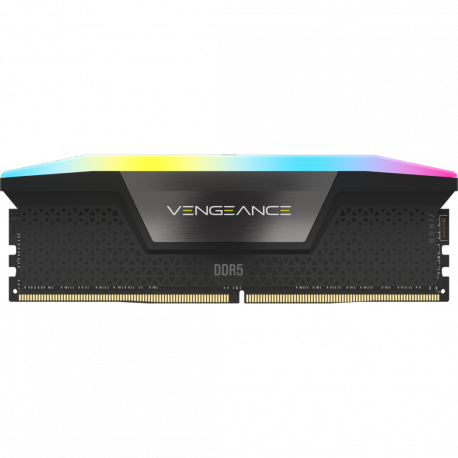 CORSAIR Vengeance RGB - DDR5 - kit - 64 GB: 4 x 16 GB - DIMM 288-pin - 6600 MHz / PC5-52800 - CL32 - 1.4 V - unbuffered - black - 9