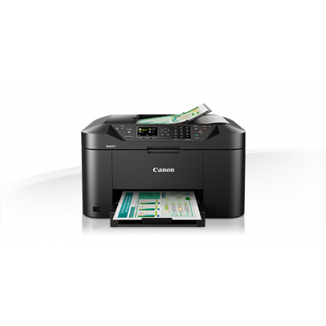Canon MAXIFY MB2150 - Multifunction printer - colour - ink-jet - A4 (210 x 297 mm), Legal (216 x 356 mm) (original) - A4 / Legal (media) - up to 18 ppm (copying) - up to 19 ipm (printing) - 250 sheets - 33.6 Kbps - USB 2.0, Wi-Fi(n), USB host - 7