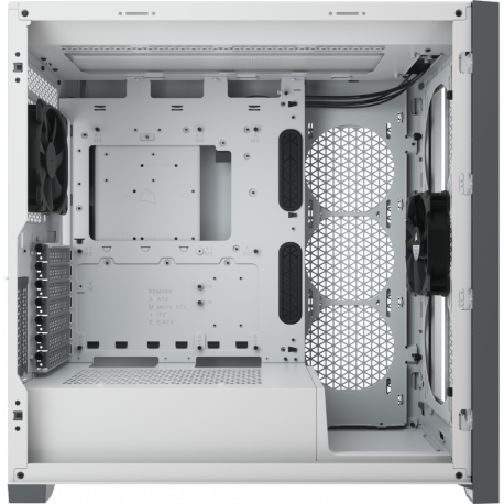CORSAIR iCUE 5000D RGB Airflow - Mid tower - extended ATX - windowed side panel (tempered glass) - no power supply (ATX) - true white - USB / Audio - 4