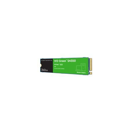 WD Green SN350 NVMe SSD WDS240G2G0C - SSD - 240 GB - internal - M.2 2280 - PCIe 3.0 x4 (NVMe) - 1