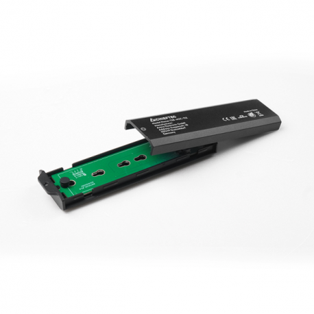 Chieftec CEB-M2C-TLE - Storage enclosure - M.2 - M.2 NVMe Card - USB 3.2 (Gen 2) - black - 7