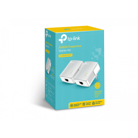 TP-Link TL-PA4010 KIT - Powerline adapter kit - HomePlug AV (HPAV) - wall-pluggable (pack of 2) - 5
