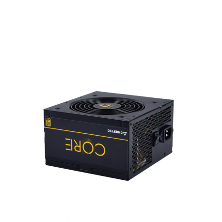 Chieftec Core Series BBS-600S - Power supply (internal) - ATX12V 2.3/ EPS12V/ PS/2 - 80 PLUS Gold - AC 100-240 V - 600 Watt - active PFC - 5