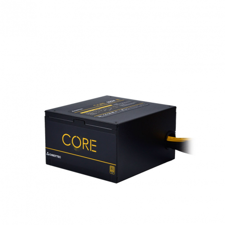 Chieftec Core Series BBS-500S - Power supply (internal) - ATX12V 2.3/ EPS12V/ PS/2 - 80 PLUS Gold - AC 100-240 V - 500 Watt - active PFC - 5