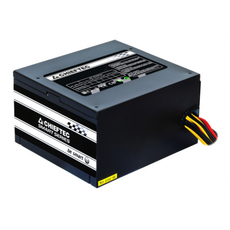 Chieftec Smart Series GPS-500A8 - Power supply (internal) - ATX12V 2.3 - 80 PLUS - AC 230 V - 500 Watt - active PFC - black - 8