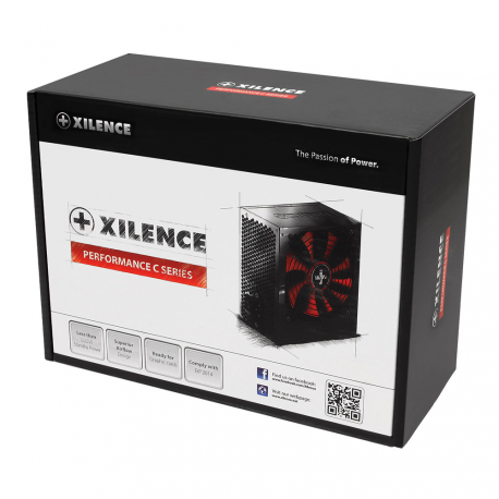 Xilence Performance C Series XP500 - Power supply (internal) - AC 200-240 V - 500 Watt - active PFC - 8