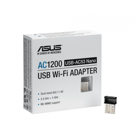 ASUS USB-AC53 Nano - Network adapter - USB 2.0 - 802.11ac - 12