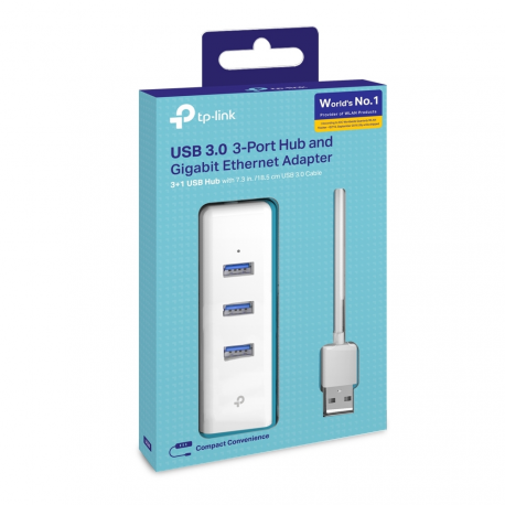TP-LINK UE330 - Network adapter - USB 3.0 - Gigabit Ethernet - 8
