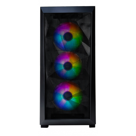 Xilence Performance A + X712.RGB - Mid tower - ATX - windowed side panel (tempered glass) - no power supply (ATX) - black - 8