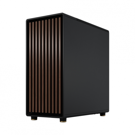 Fractal Design North - Mid tower - ATX - windowed side panel (tinted glass) - no power supply (ATX) - charcoal black - USB / Audio - 42