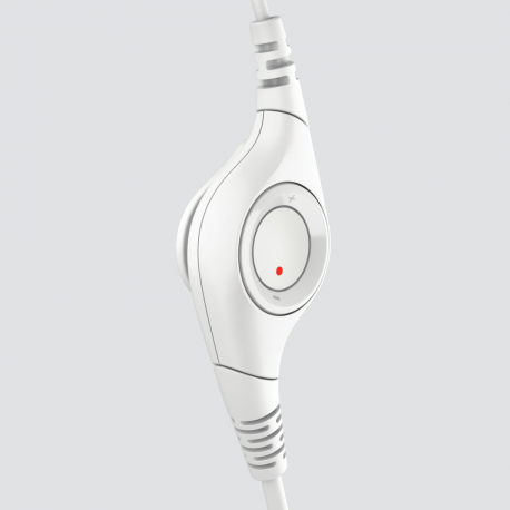 Logitech H390 - Headset - on-ear - wired - USB-A - off-white - 3