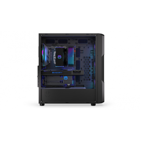 Endorfy Regnum 400 ARGB - PC case - ATX - windowed side panel (tempered glass) - no power supply (ATX) - black - USB / Audio - 50