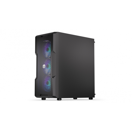 Endorfy Regnum 400 ARGB - PC case - ATX - windowed side panel (tempered glass) - no power supply (ATX) - black - USB / Audio - 54