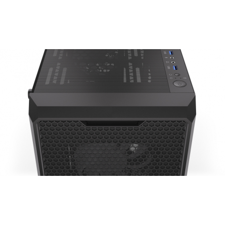 Endorfy Regnum 400 ARGB - PC case - ATX - windowed side panel (tempered glass) - no power supply (ATX) - black - USB / Audio - 59