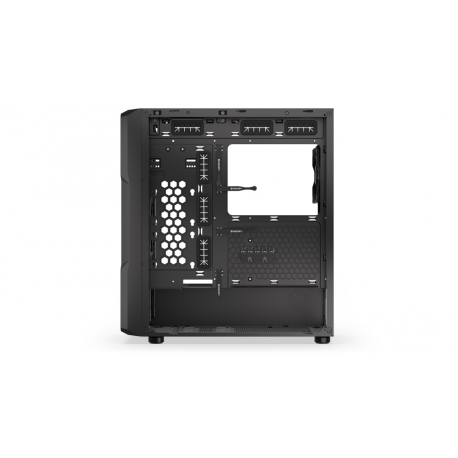 Endorfy Regnum 400 Air - PC case - ATX - windowed side panel (tempered glass) - no power supply (ATX) - black - USB / Audio - 22