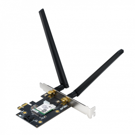 ASUS PCE-AXE5400 - Network adapter - PCIe low profile - Bluetooth 5.2, 802.11ax (Wi-Fi 6E) - 6